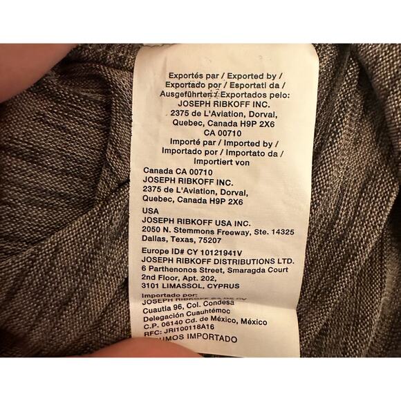 Joseph Ribkoff Dolman Sleeve Layered Marl Tunic Top Size 10 - Picture 7 of 9